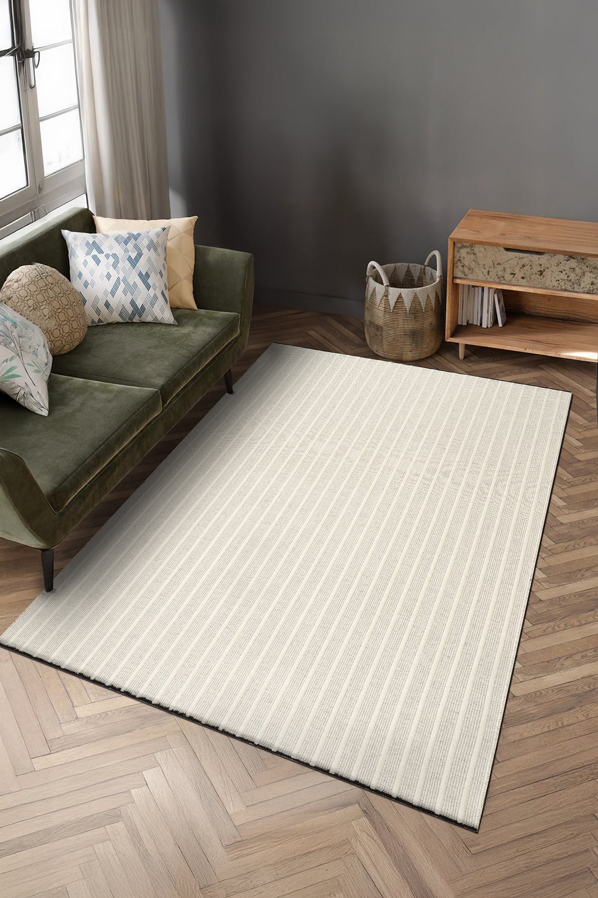 Calvin Klein Mono Krem Modern Kilim — 1