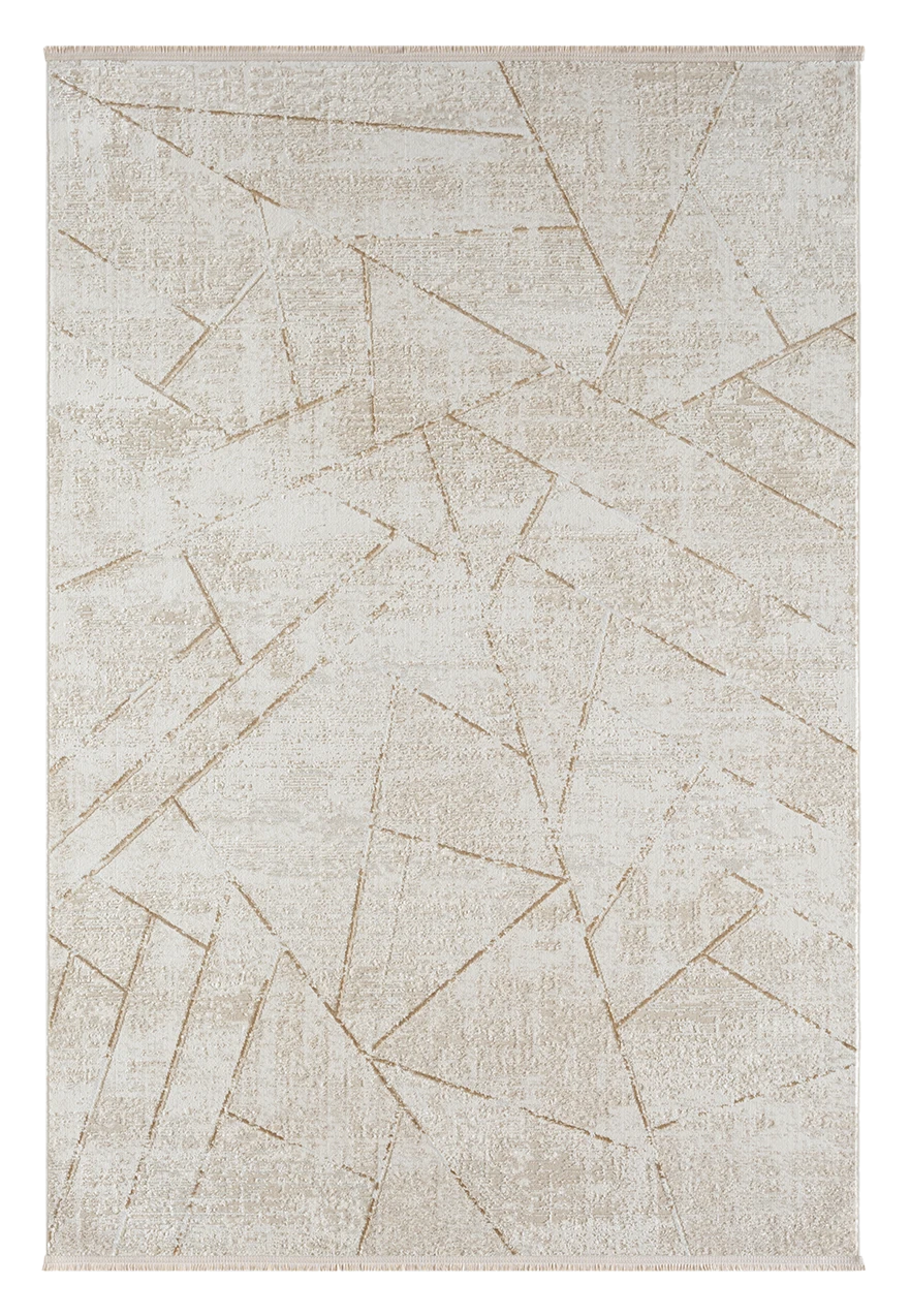 Koza Halı Moonlight Bej Geometrik Koridor Halısı — 2