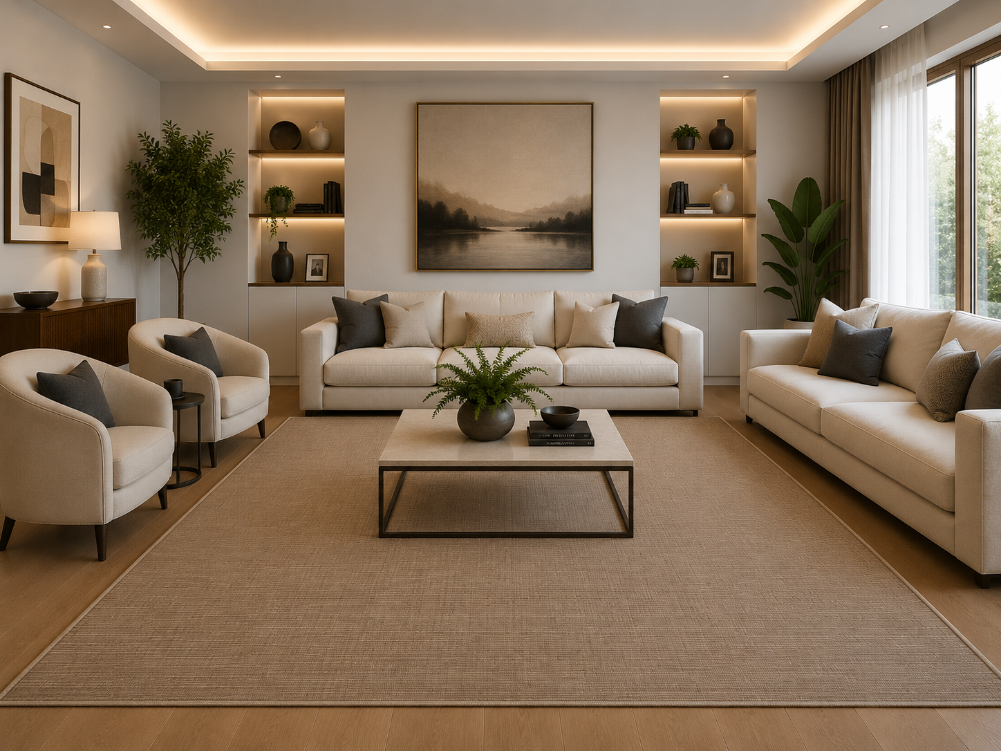 Koza Halı Origine Natural Modern Oturma Odası Halısı